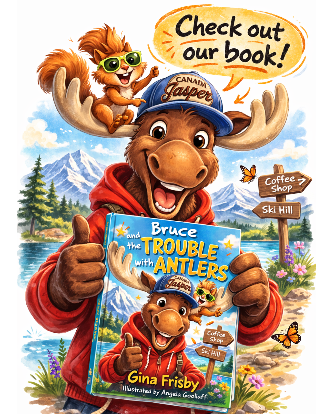Bruce and the Trouble with Antlers book cover